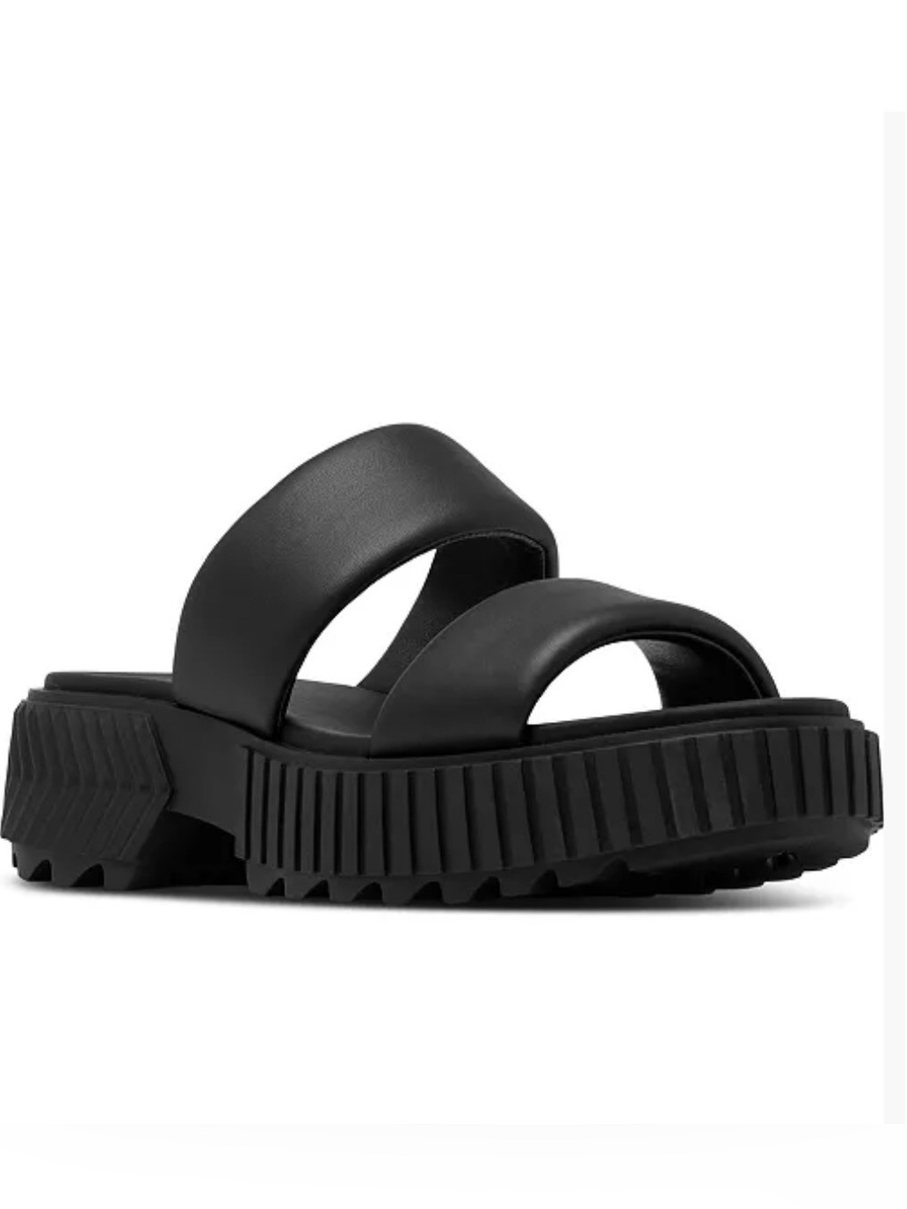 Sorel black Ona Streetworks Slide Platform Sandals 8.5